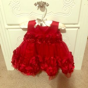 Red Rose Pedal Dress